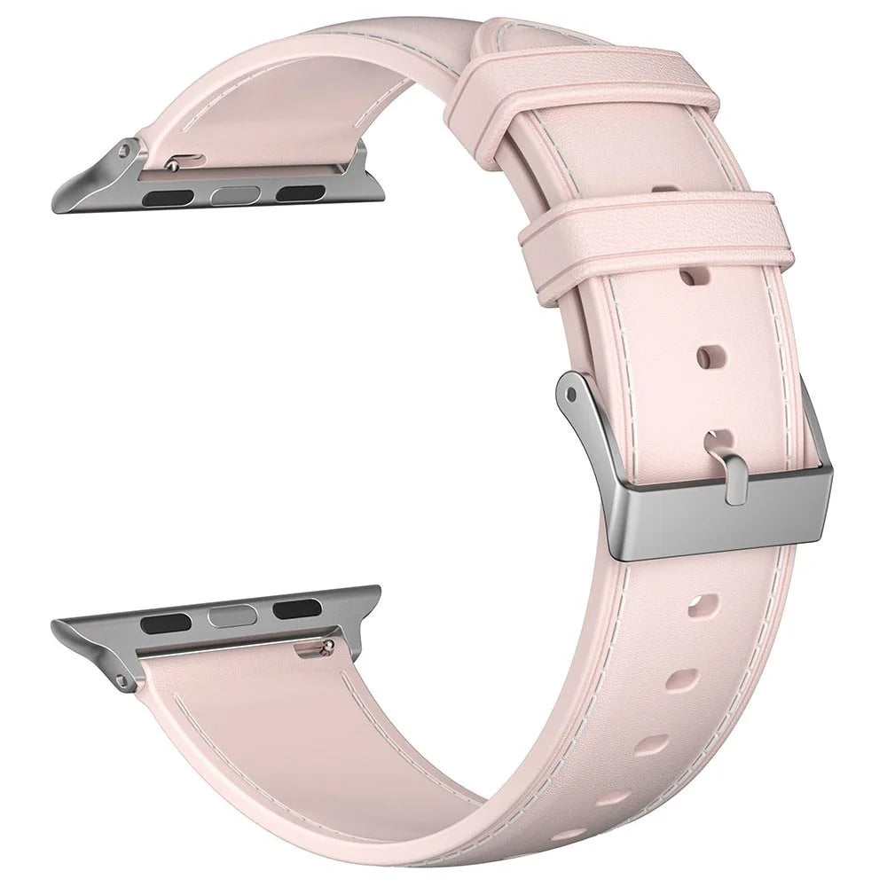 For Apple Watch Ultra 3 2 1 49mm / Series 11 10 46mm / 9 8 7 45mm / SE3 SE2 SE 6 5 4 44mm / 3 2 1 42mm TPU Band Strap - Pink - 2