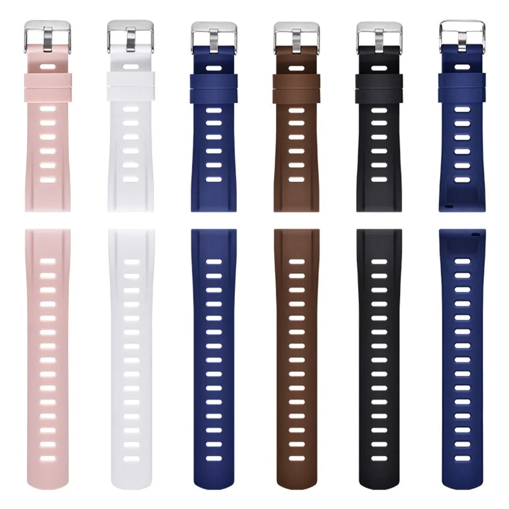 For Huawei Realme Samsung Xiaomi Smart Watch Silicone Strap 22mm Wrist Band Replacement - Blue - 3