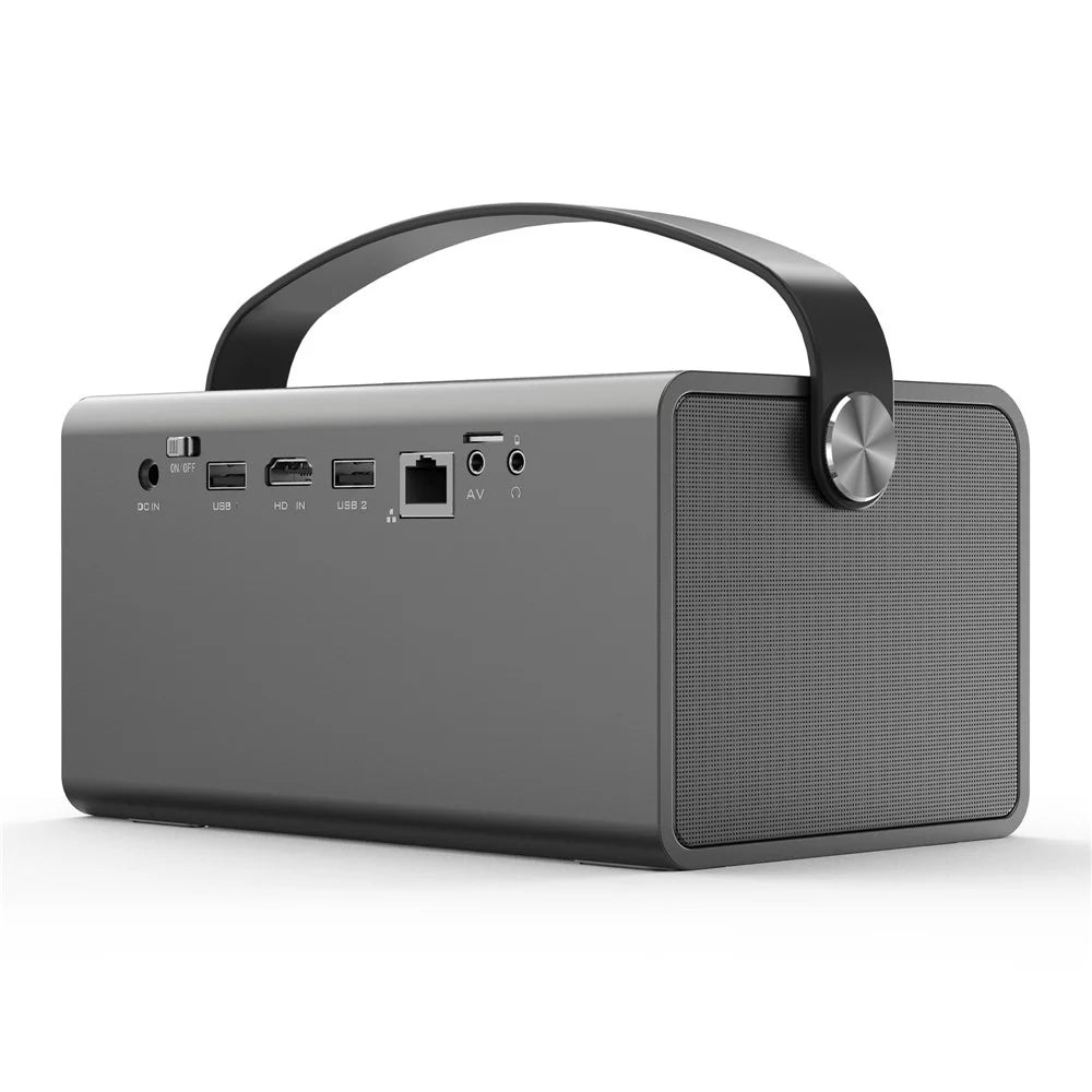 V7 Pro Home Theater Android 9.0 DLP Projector High Definition Projector Support 5G  /  2.4G WiFi - US Plug - 2