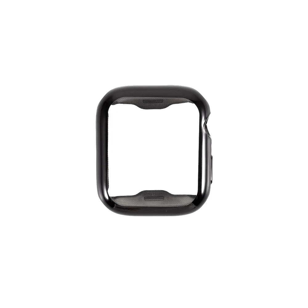 All-round Electroplating TPU Watch Cover Frame for Apple Watch Series SE3 / SE2 / SE1 /  6 / 5 / 4 40mm - Black - 1