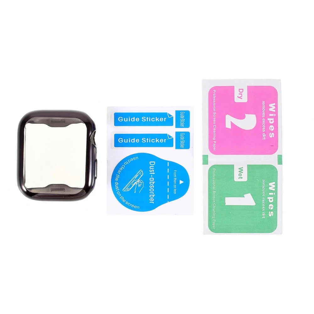 All-round Electroplating TPU Watch Cover Frame for Apple Watch Series SE3 / SE2 / SE1 /  6 / 5 / 4 40mm - Black - 5