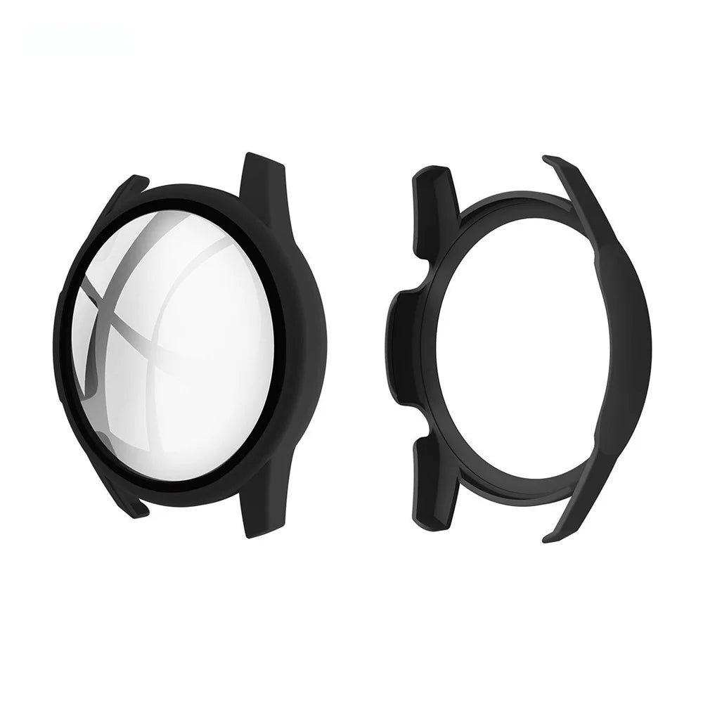 ENKAY HAT PRINCE ENK-AC8202 Matte PC Frame + 9H Tempered Glass Smart Watch Cover for Huawei Watch GT 2 46mm - Black - 1