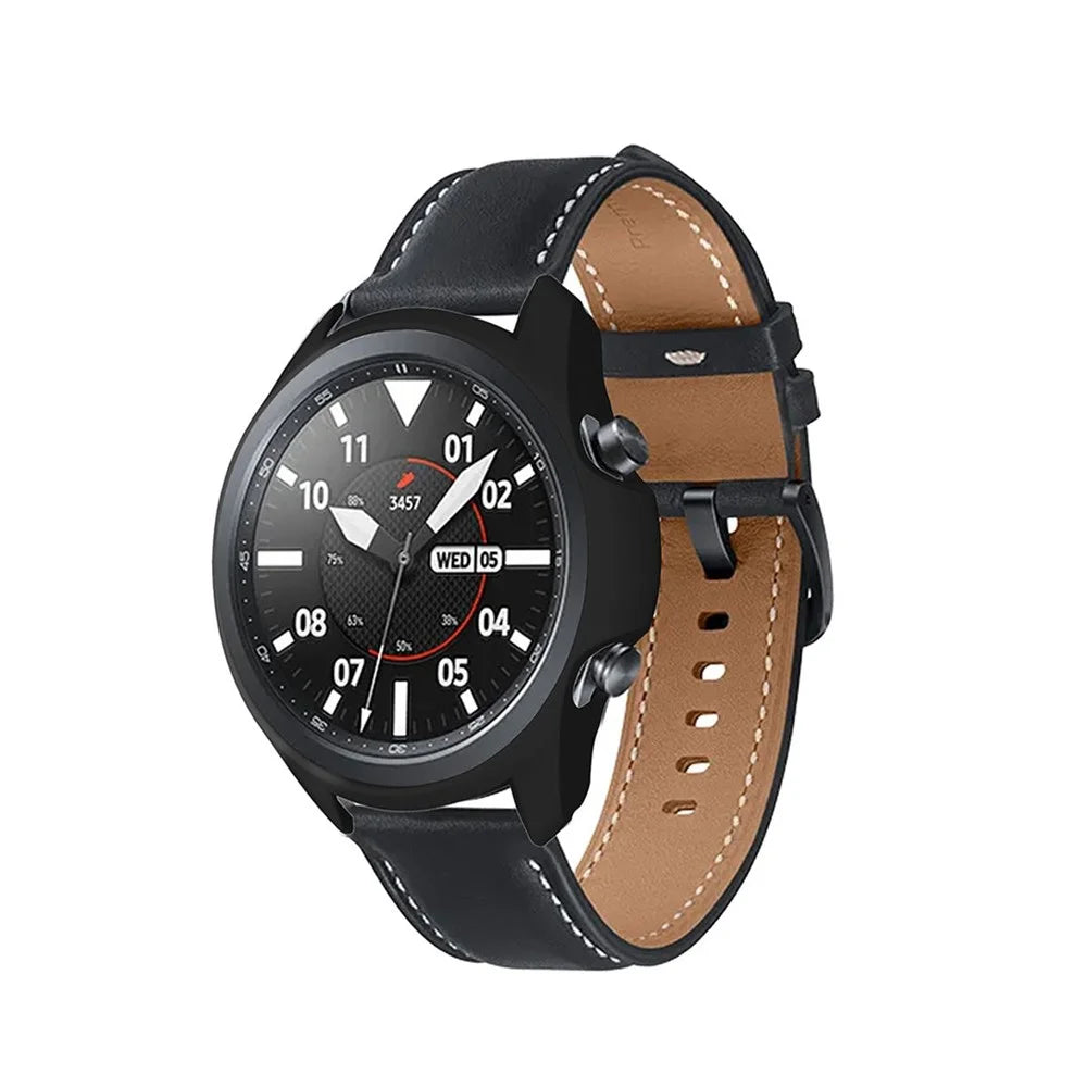 ENKAY HAT PRINCE Matte PC Case with 0.2mm 2.15D 9H Tempered Glass Film for Samsung Galaxy Watch3 41mm - Black - 4
