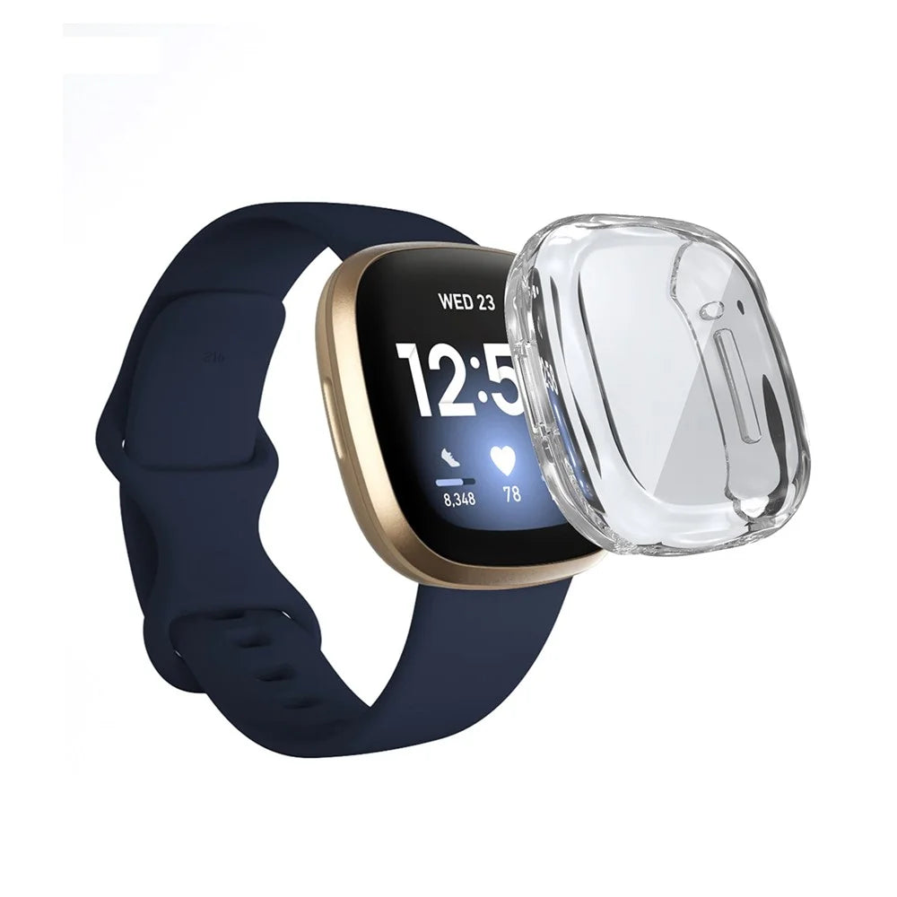 ENKAY HAT PRINCE Full-Protection TPU Watch Case for Fitbit Versa 3 / Fitbit Sense - Transparent - 3