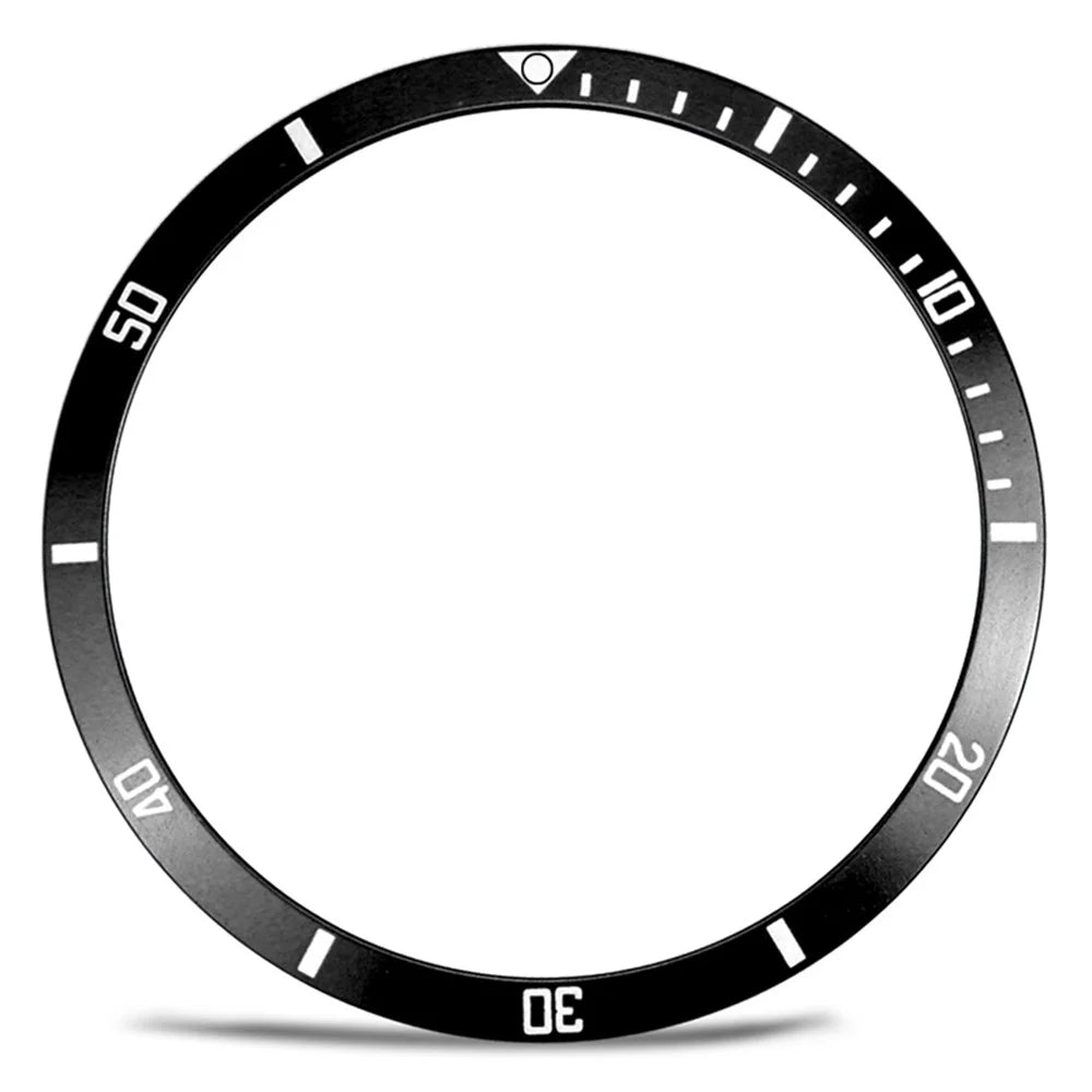For Samsung Galaxy Watch7  /  Watch6  /  Watch5  /  Watch4  /  40mm Watch Bezel Ring Zinc Alloy Dial Bezel Adhesive Frame Ring Cover - Black - 2