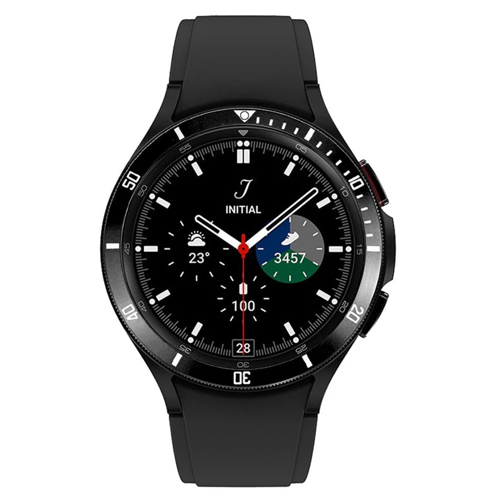 For Samsung Galaxy Watch7  /  Watch6  /  Watch5  /  Watch4  /  44mm Watch Bezel Ring Zinc Alloy Dial Bezel Adhesive Frame Ring Cover - 4