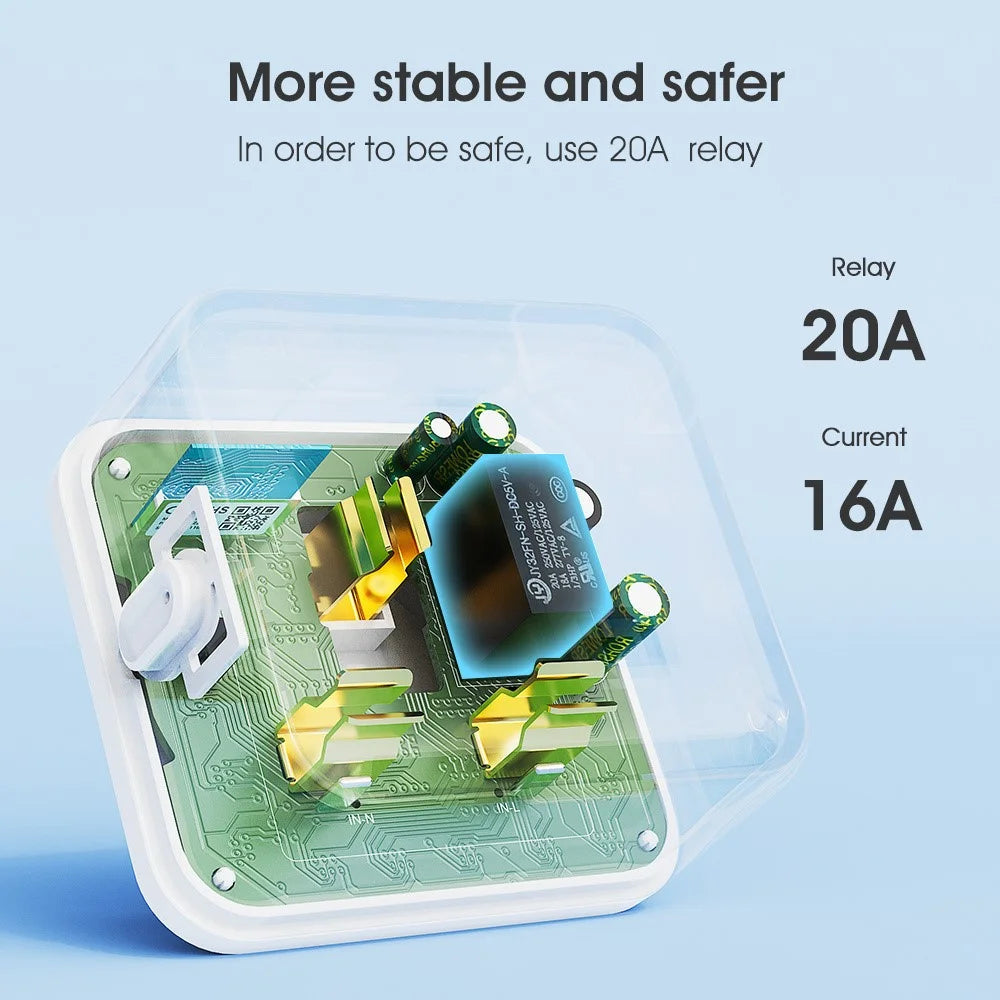 MG-CZ107W Smart Home WiFi Socket Power Outlet Tuya APP Voice Control Timer Plug, UK Plug - 7