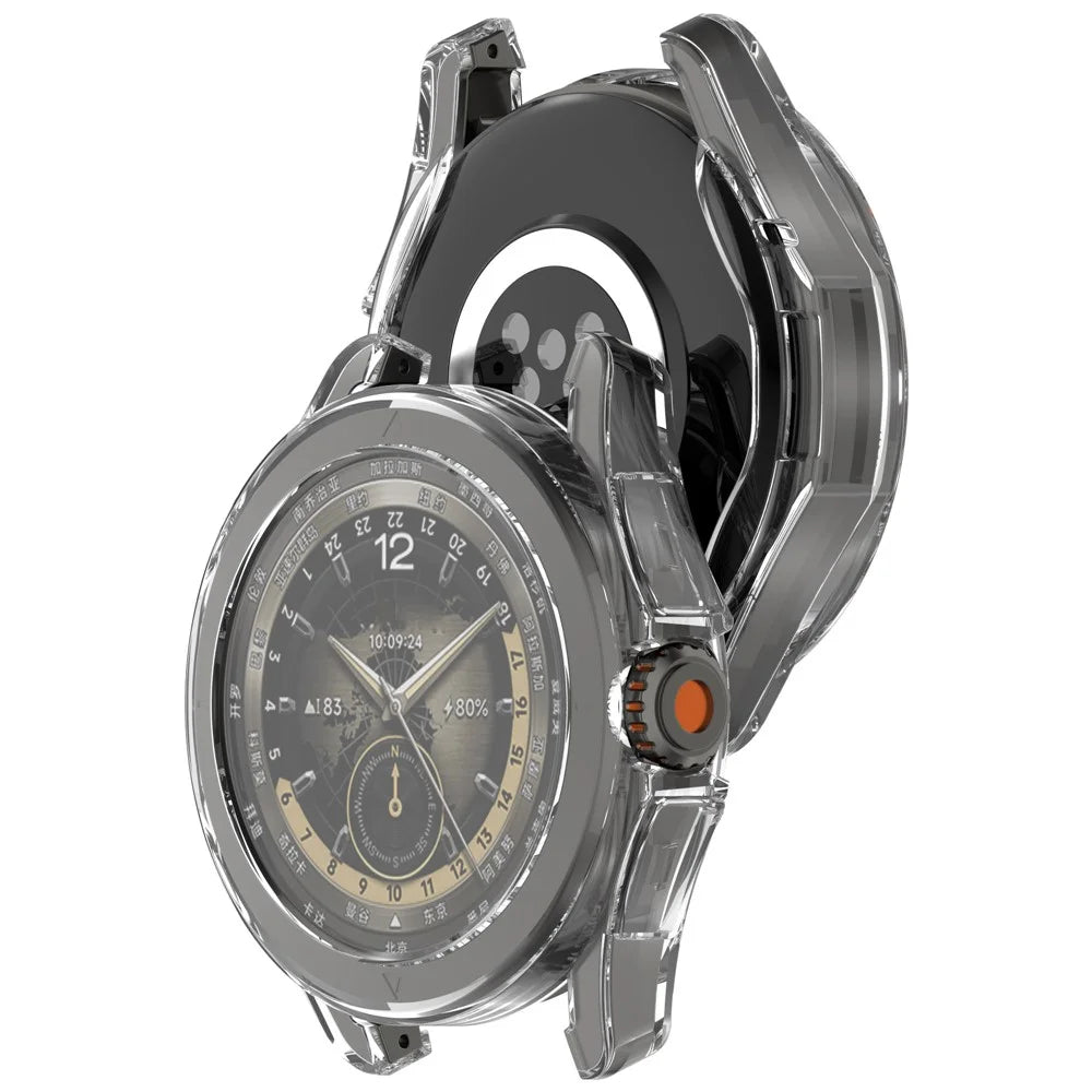 For Xiaomi Watch S4 Sport TPU Watch Case Electroplating Overall Protective Cover Built-In Screen Film - Transparent - 6