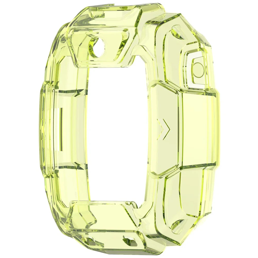 For Huawei Children's Watch 5 Pro Case Half Cover TPU Protective Frame - Transparent Green - 4