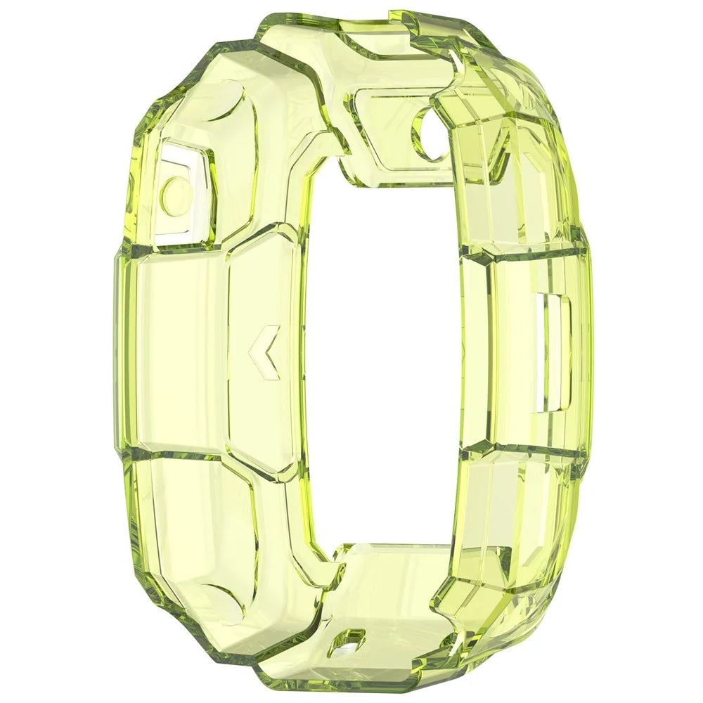For Huawei Children's Watch 5 Pro Case Half Cover TPU Protective Frame - Transparent Green - 5