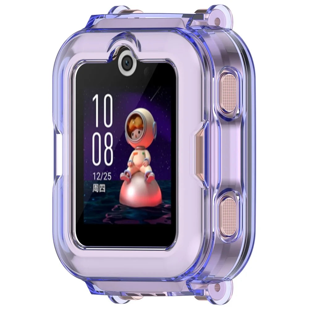 For Huawei Children's Watch 4 Pro Watch Case Half-Cover TPU Protective Cover - Transparent Blue - 2