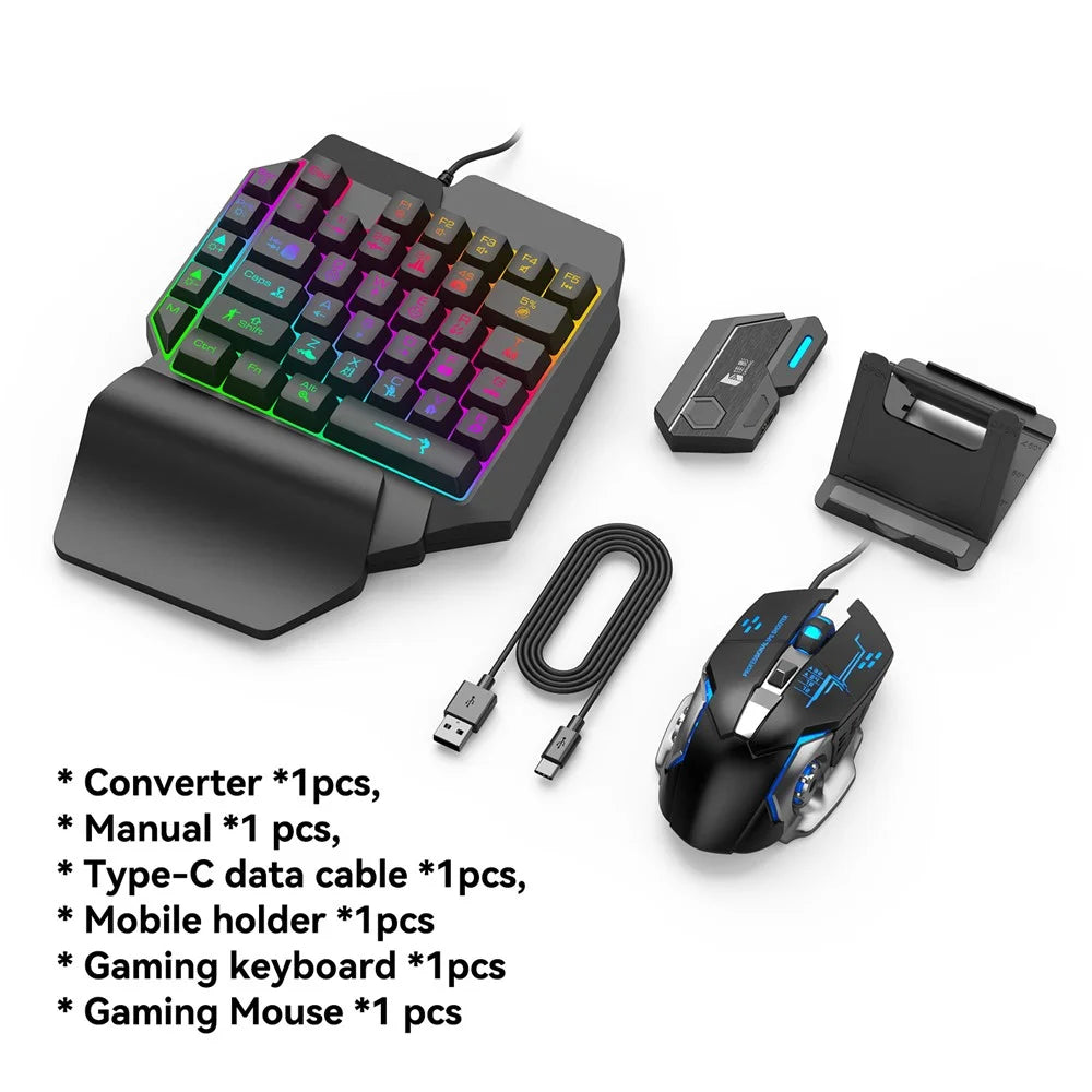 GAMWING Mix SE Converter + Keyboard + Mouse + Phone Holder Combo Pack for Mobile Phone Games - 2