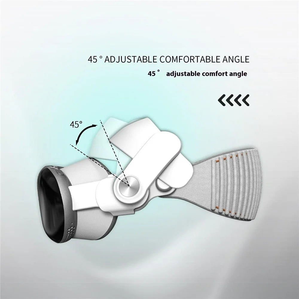 WOLMTT Adjustable Head Mount for Apple Vision Pro, 45-Degree Rotatable VR Headset Accessory - 3