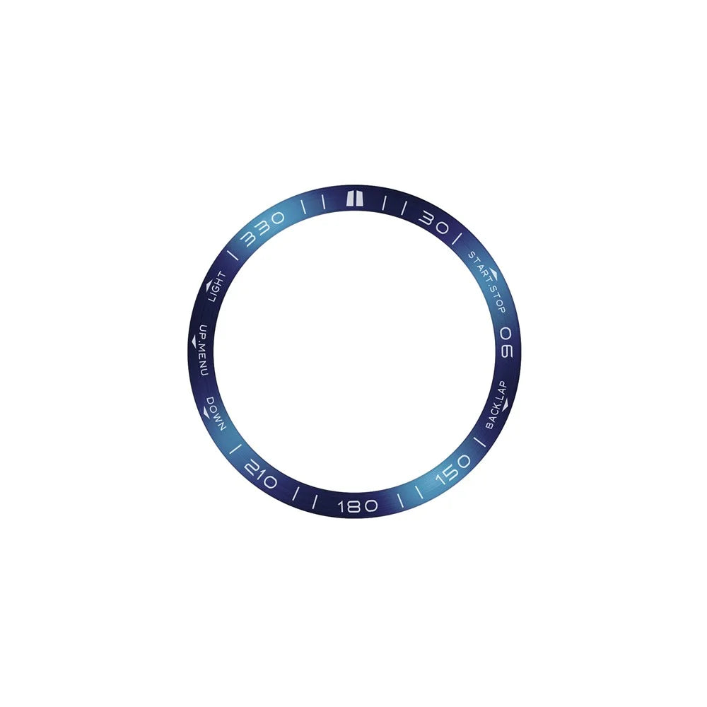 For Garmin Fenix 8 51mm Bezel Ring Metal Bezel Styling Watch Dial Circle - Blue / White Letter - 2