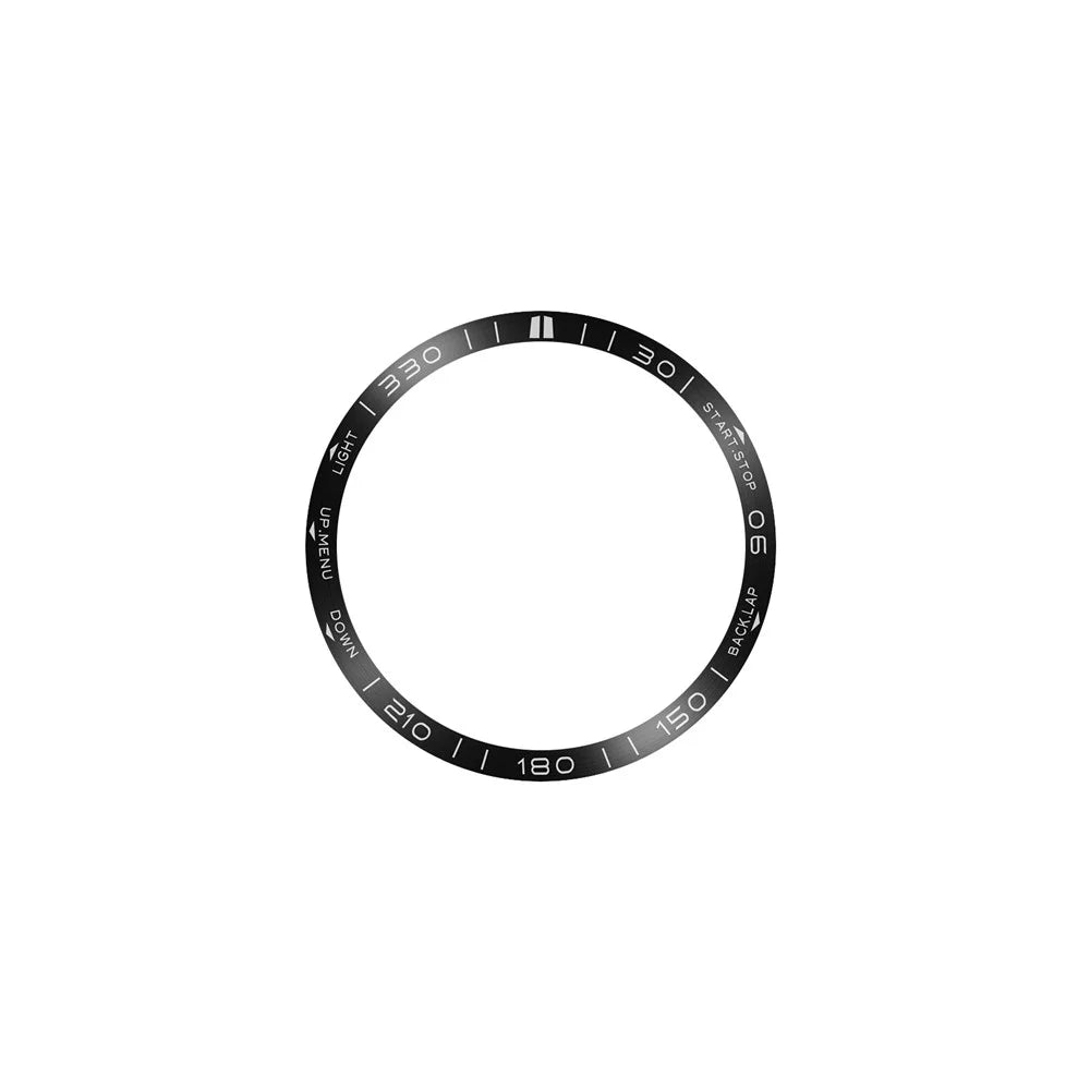 For Garmin Fenix 8 47mm Bezel Ring Metal Bezel Styling Watch Dial Circle - Black / White Letter - 2