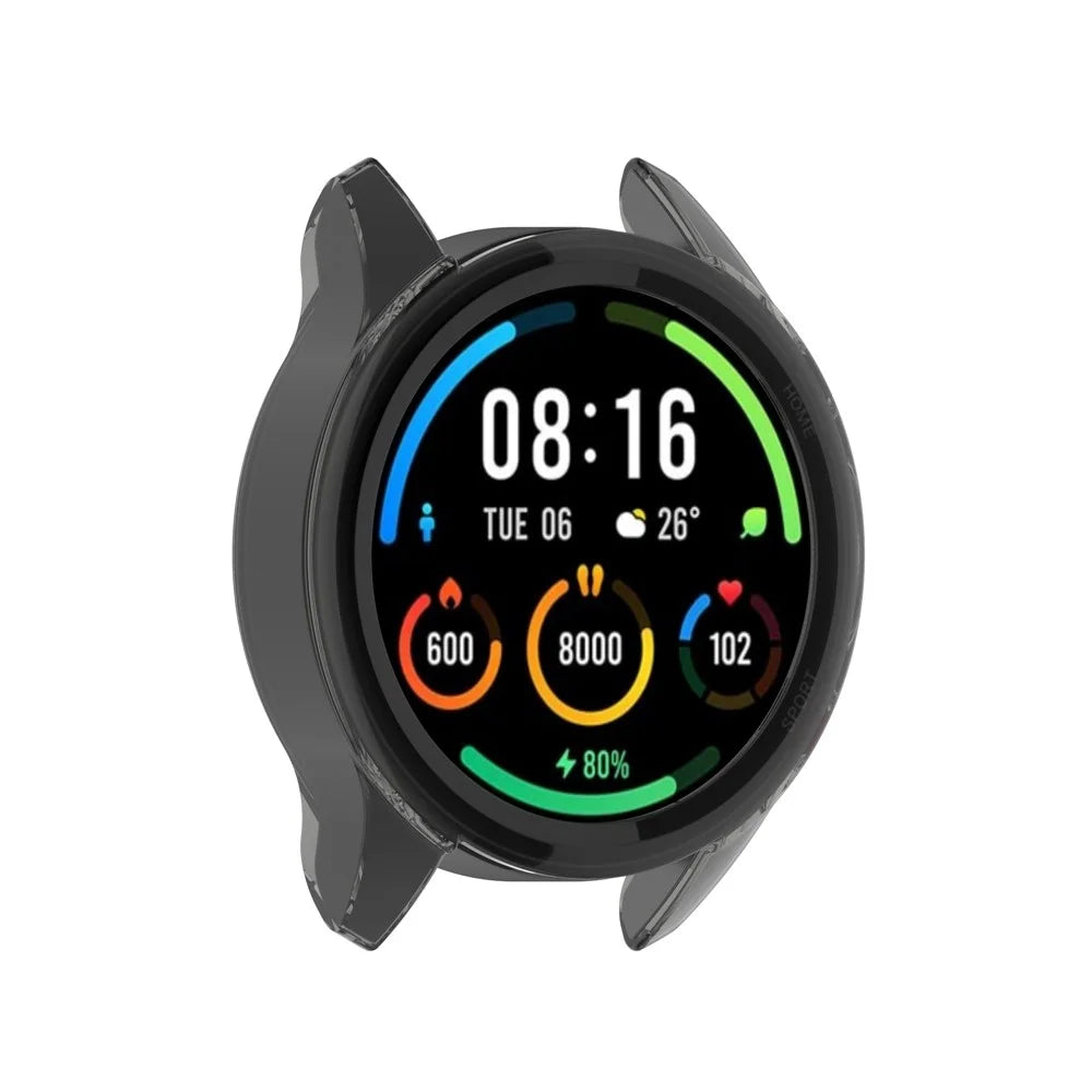 Soft TPU Protective Watch Frame Case for Xiaomi Mi Watch Color Sports - Black - 4
