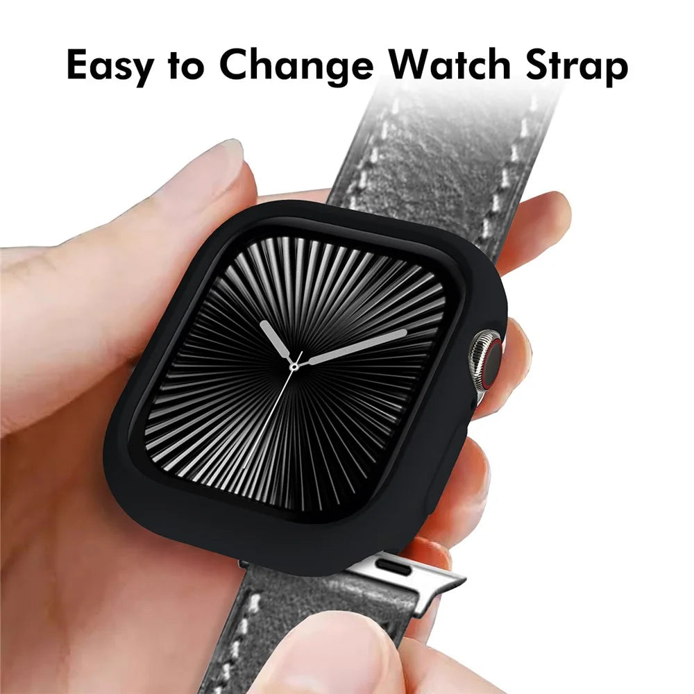 ENKAY HAT PRINCE For Apple Watch Series 11 / 10 46mm   2 in 1 Candy Color TPU Watch Case with Full Coverage PMMA Soft Film - Orange - 6