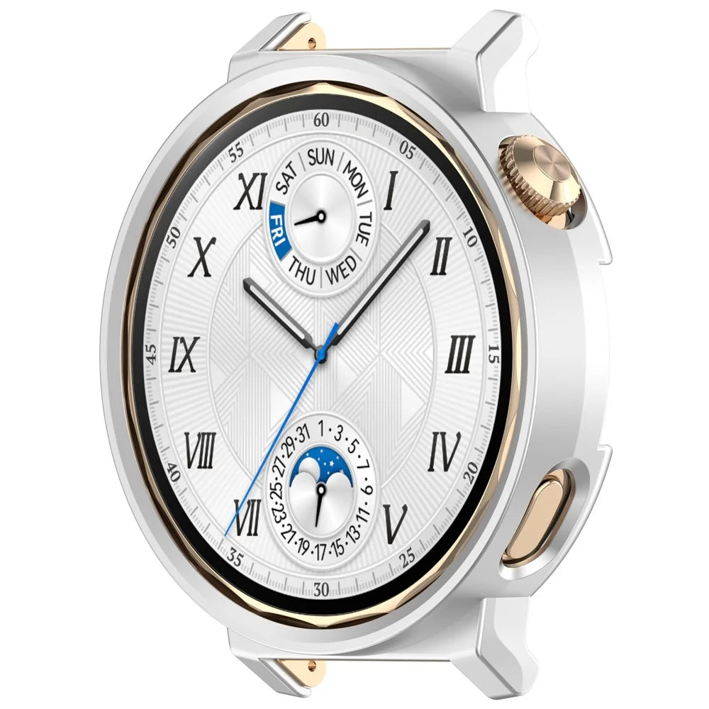For Huawei Watch GT 5 Pro 42mm Protective Case Hollow-Out PC Watch Frame Cover - Silver - 2