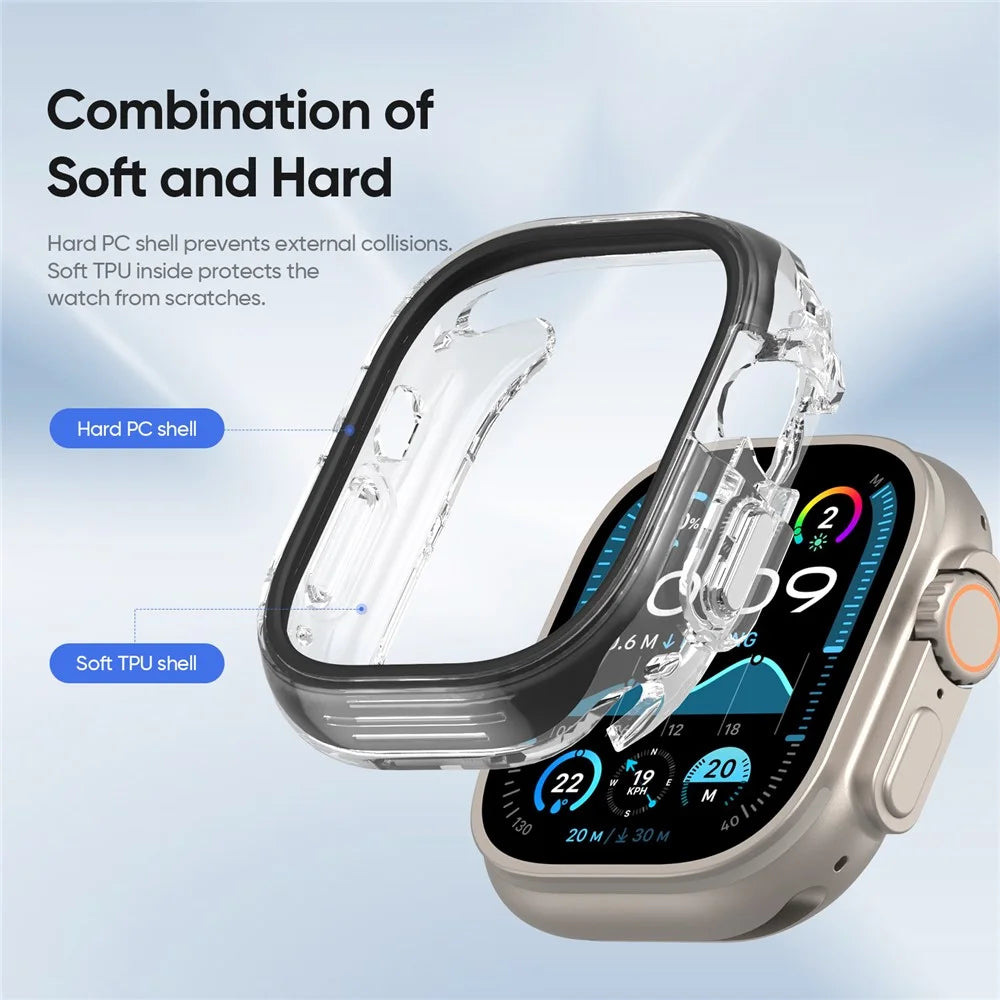 DUX DUCIS For Apple Watch Ultra 3 / Ultra 2 / Ultra 49mm  Camo Series Watch Case PC+TPU Watch Cover Protector - Black - 4