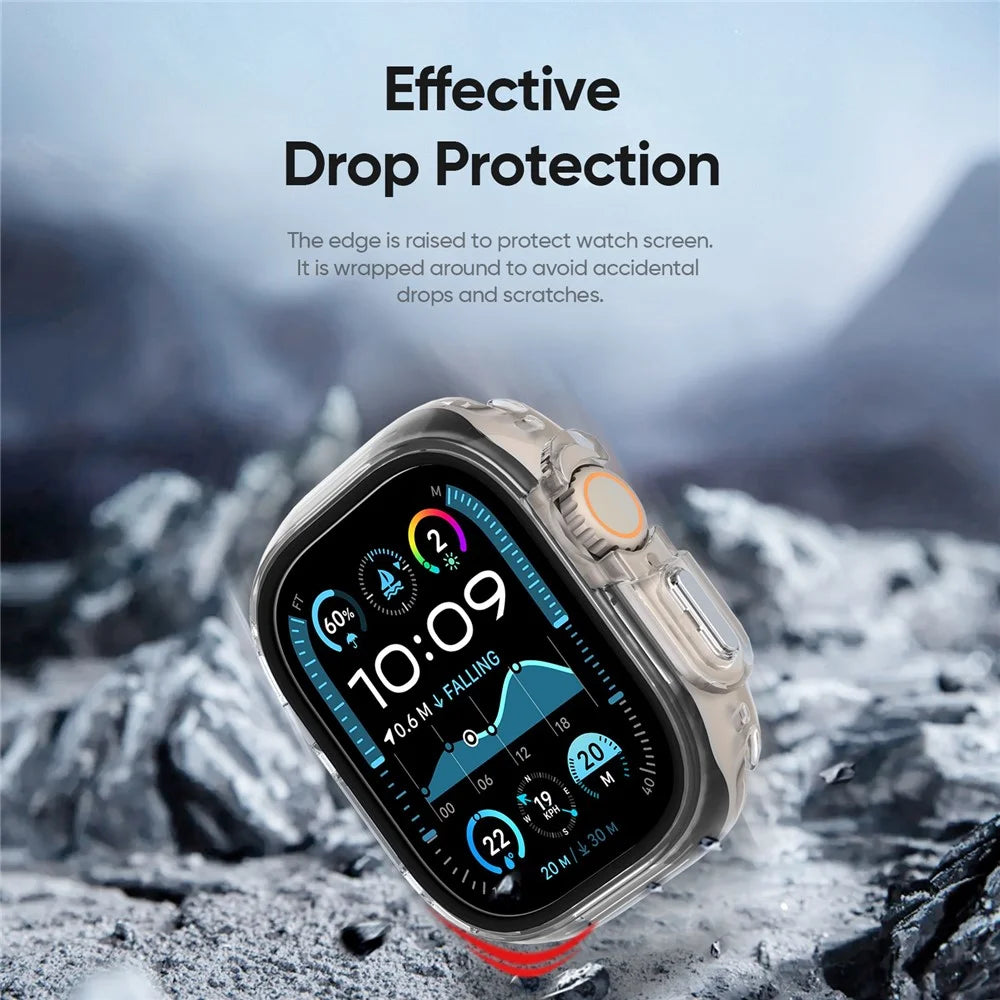 DUX DUCIS For Apple Watch Ultra 3 / Ultra 2 / Ultra 49mm  Camo Series Watch Case PC+TPU Watch Cover Protector - Black - 6