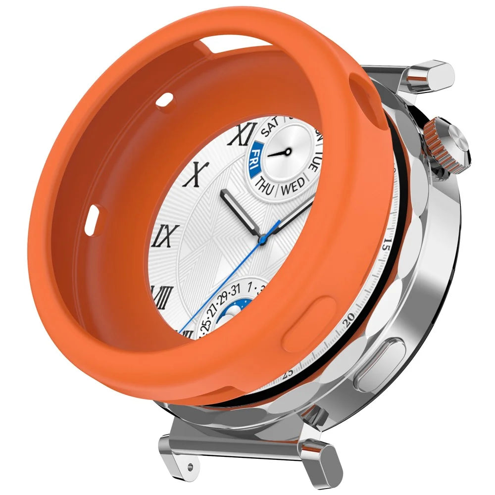 For Huawei Watch GT 5 41mm / Watch GT 4 41mm Case Soft Silicone Protective Frame Cover - Orange - 1