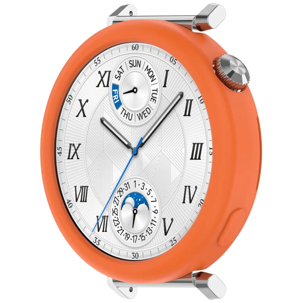 For Huawei Watch GT 5 41mm / Watch GT 4 41mm Case Soft Silicone Protective Frame Cover - Orange - 2