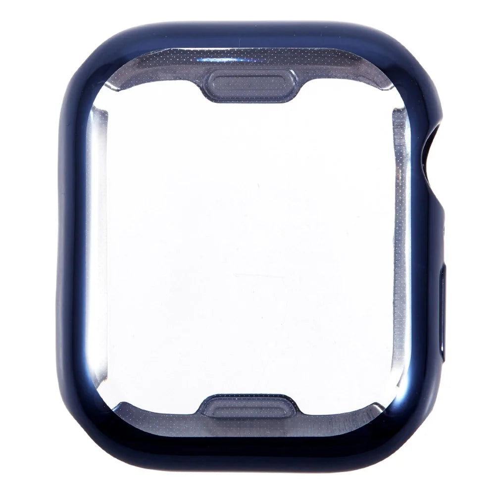For Apple Watch SE3 / SE2 / SE1 /  6 / 5 / 4 44mm Watch Case Electroplating Full Coverage TPU Protective Cover - Midnight Blue - 2