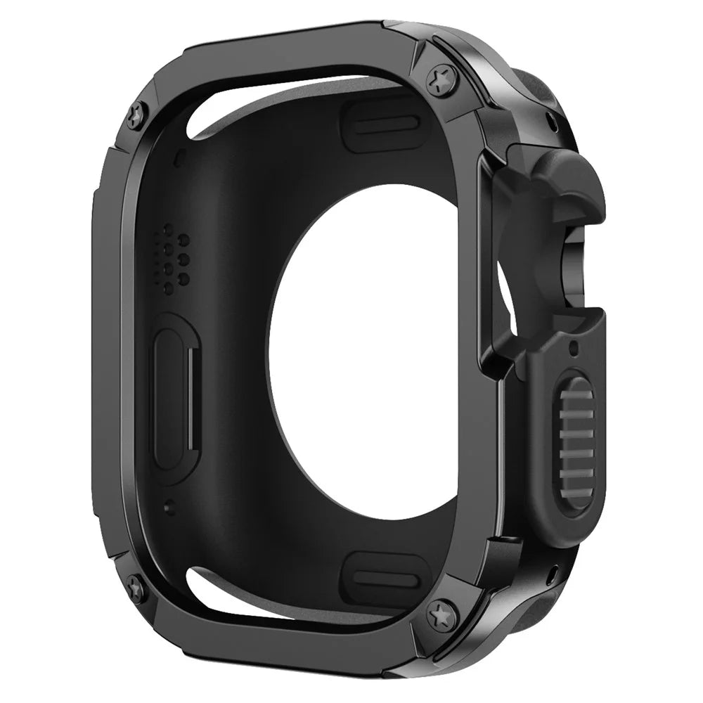 Watch Case Set for Apple Watch Ultra 3 / Ultra 2 / Ultra 49mm Hard PC+TPU Watch Frame Cover Combo - Black - 2