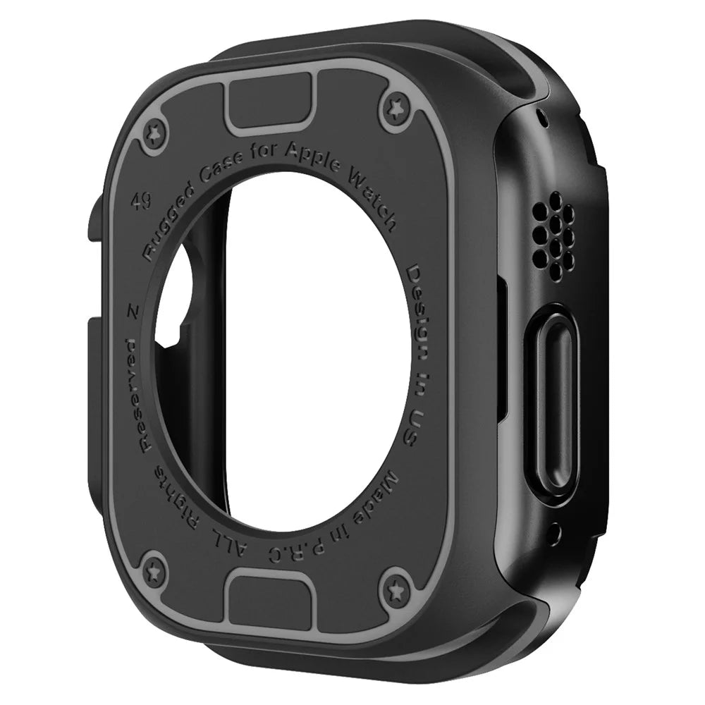 Watch Case Set for Apple Watch Ultra 3 / Ultra 2 / Ultra 49mm Hard PC+TPU Watch Frame Cover Combo - Black - 3