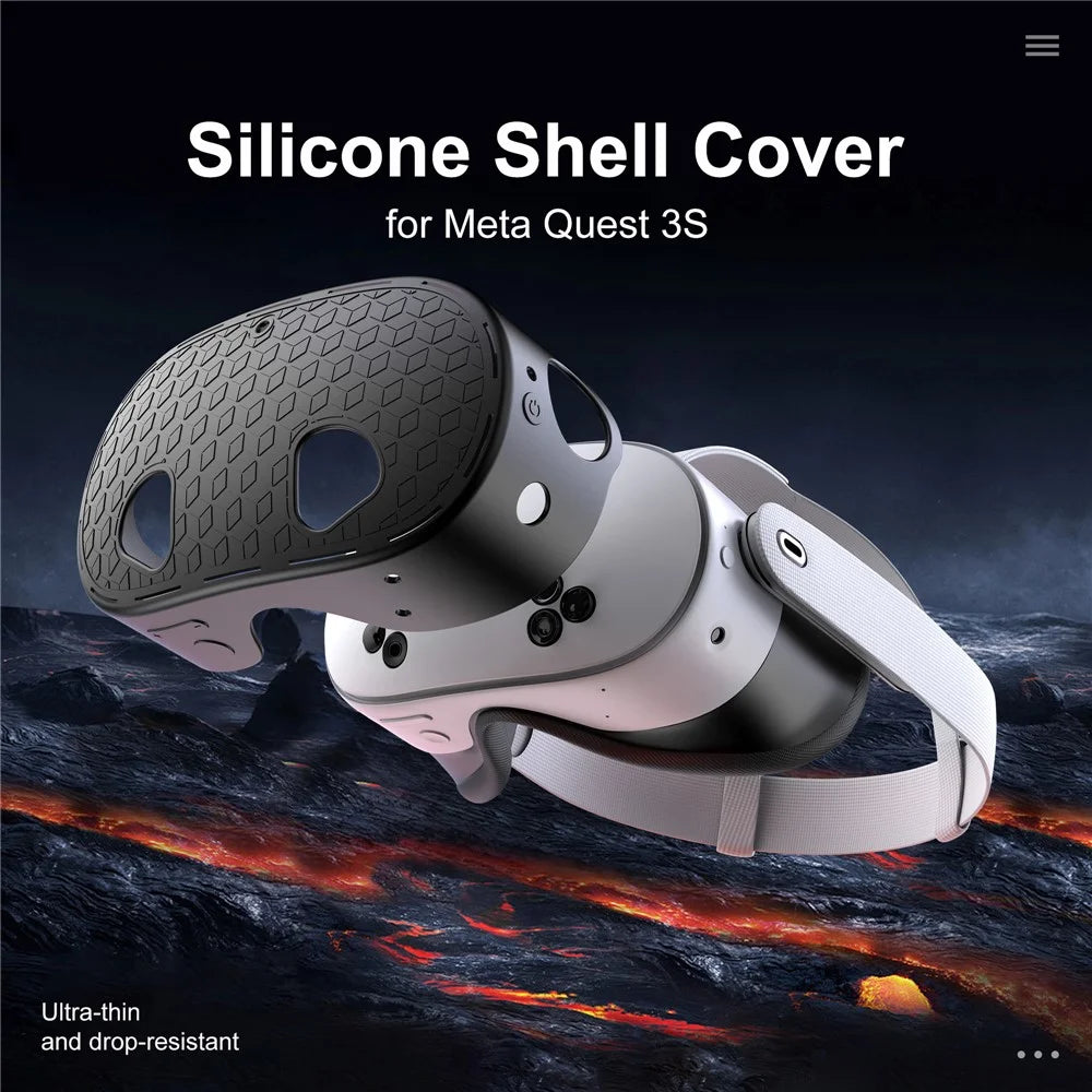 STARTRC GAMES For Meta Quest 3S VR Headset Silicone Cover Anti-Scratch Protective Case - 5