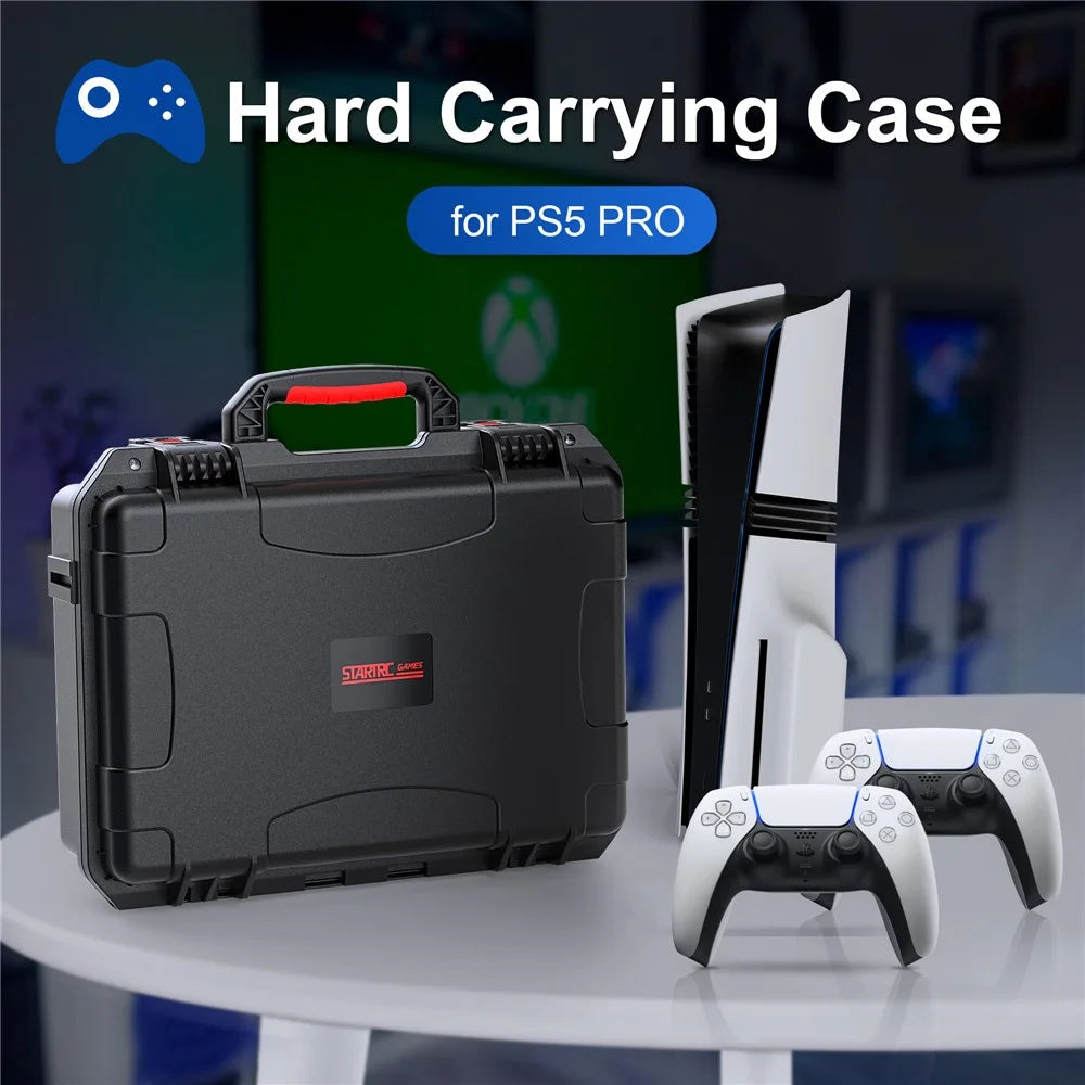 STARTRC GAMES For Sony PlayStation 5 Pro Console ABS Waterproof Storage Case with Portable Handle - 2