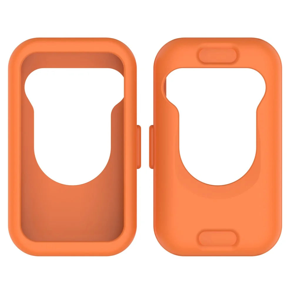 For Huawei Band 9 / Band 8 Watch Case Soft Silicone Hollow Watch Frame Cover - Orange - 6