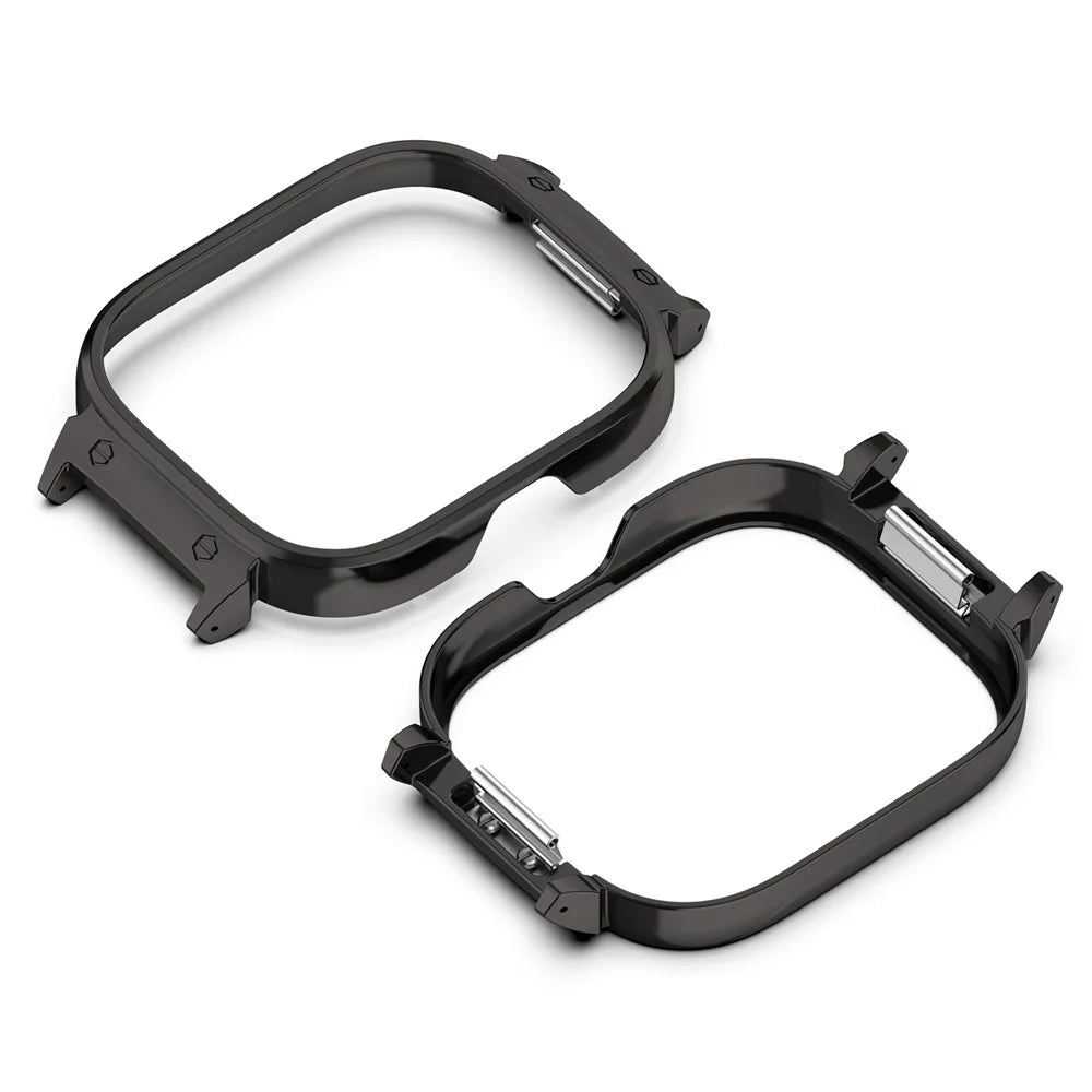 Watch Case For Xiaomi Redmi Watch 5 eSIM  /  Watch 5  /  Watch 4 Metal Frame Protective Cover - Black - 1