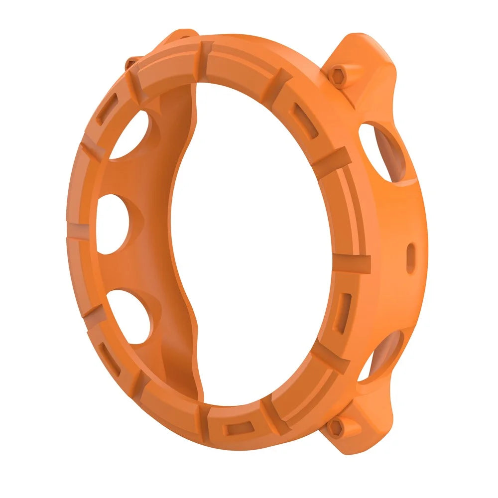 For Polar Vantage M3 TPU Case Hollow Half Wrapped Watch Frame Cover - Orange - 2
