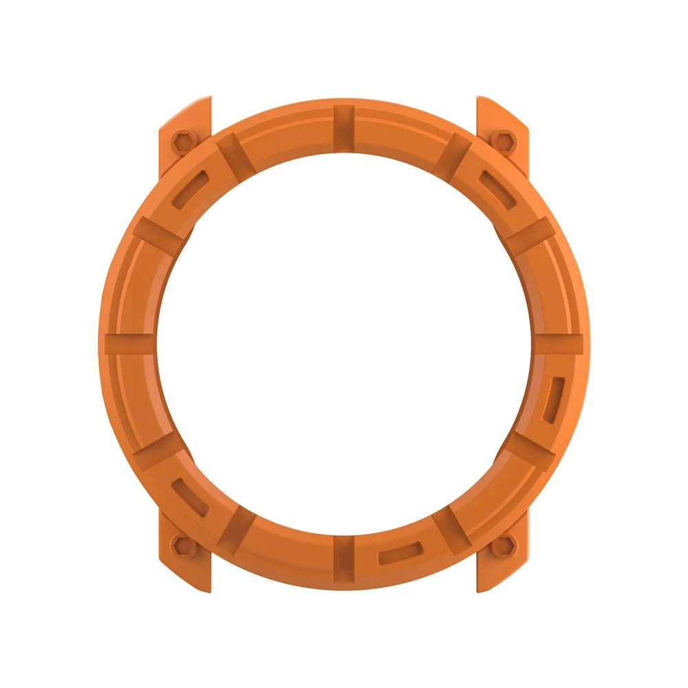 For Polar Vantage M3 TPU Case Hollow Half Wrapped Watch Frame Cover - Orange - 3