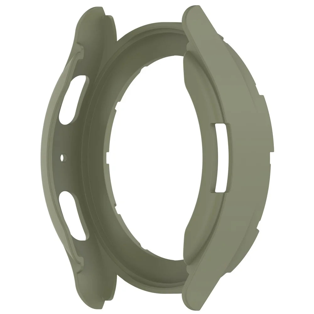 For Samsung Galaxy Watch7 40mm Watch Case Hollow Armor Soft TPU Watch Frame - Green - 5