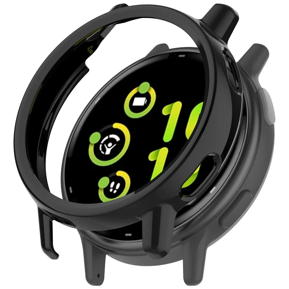 For Garmin Vivoactive 5 PC Protective Case Smartwatch Hollow Design Scratch Resistant Wear Resistant - Black - 1