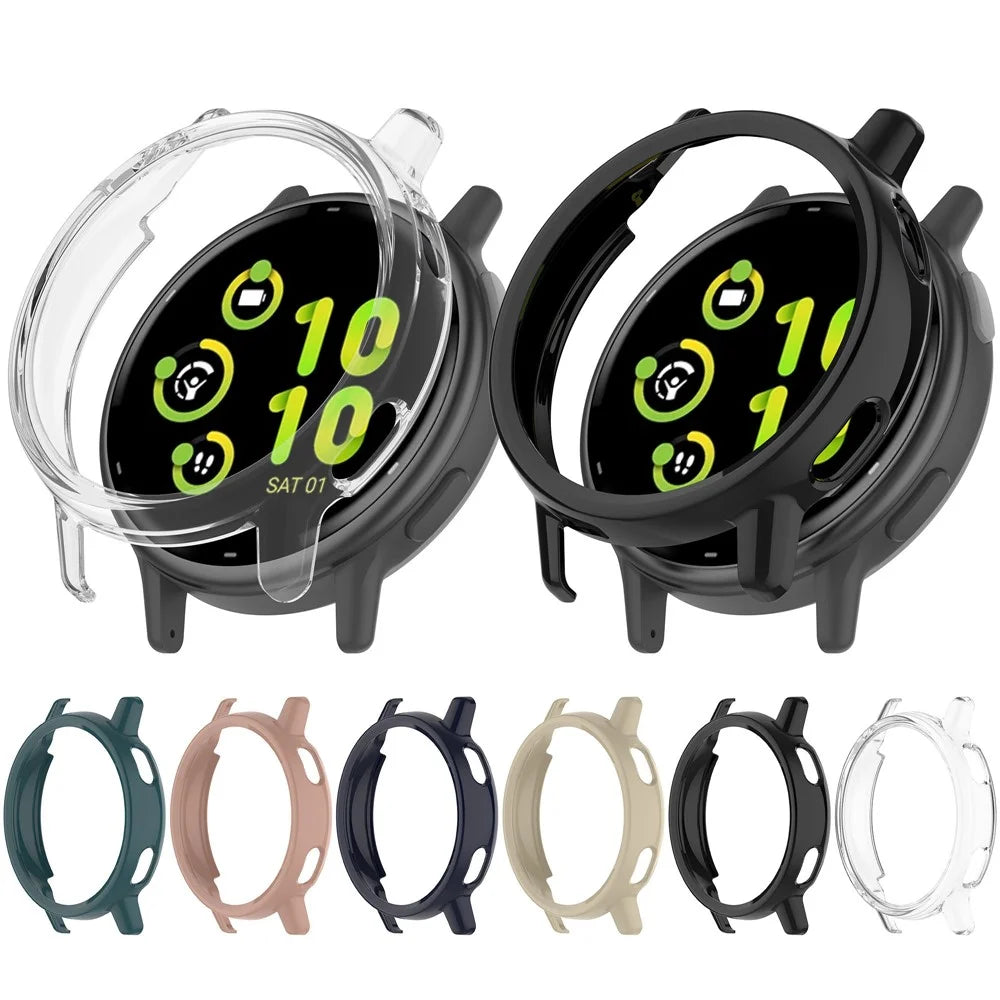 For Garmin Vivoactive 5 PC Protective Case Smartwatch Hollow Design Scratch Resistant Wear Resistant - Black - 7