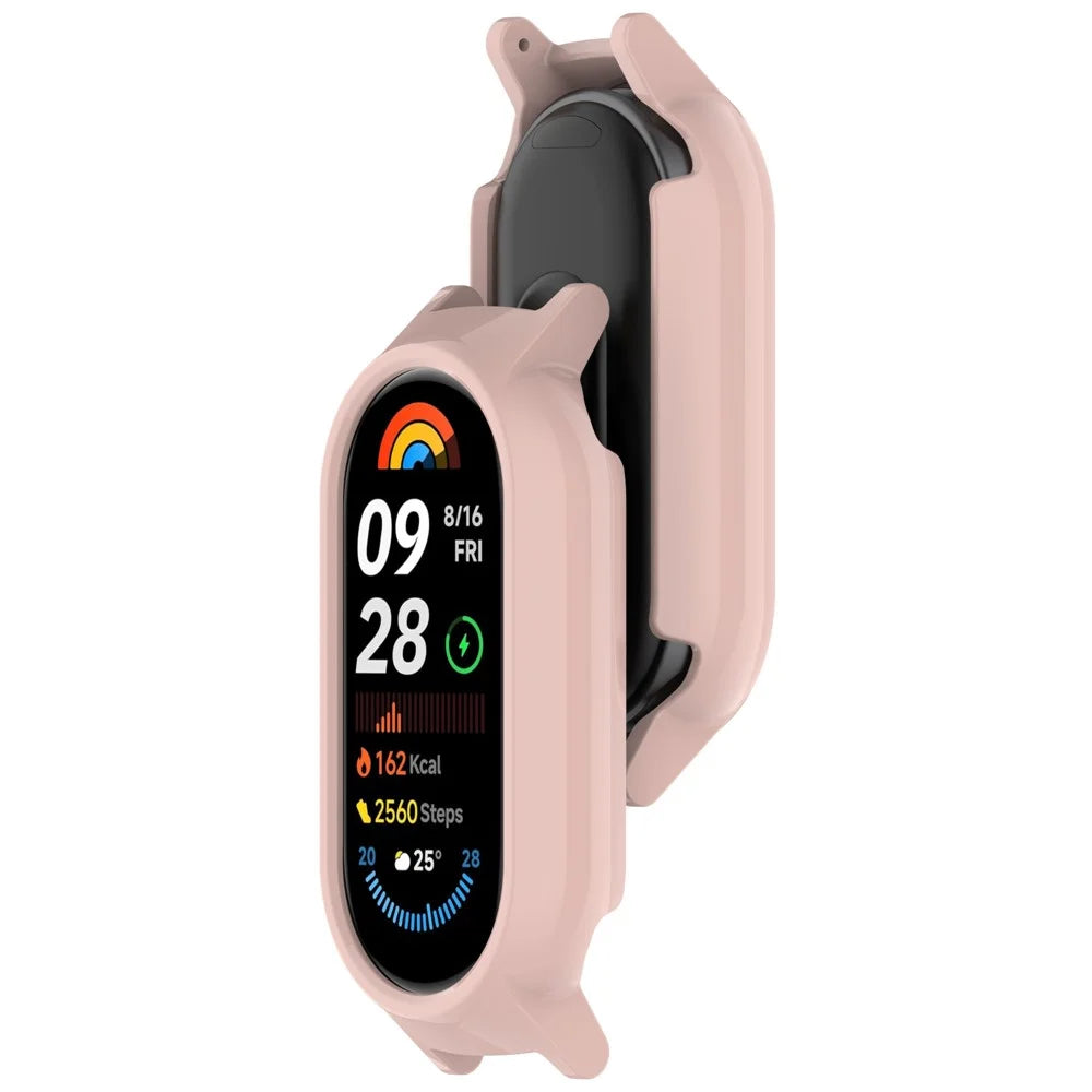 Watch Case for Xiaomi Smart Band 10 / Smart Band 10 NFC / Smart Band 10 Ceramic / Mi Band 9 Ceramic / 8 NFC / 8 12mm Lug PC Frame - Pink - 3