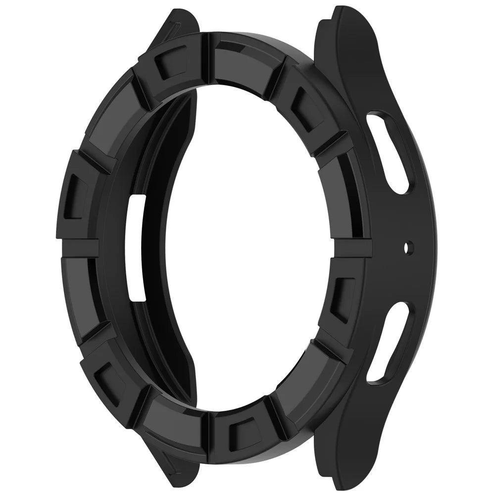 For Samsung Galaxy Watch7 40mm TPU Protective Case Hollow Design Shockproof Watch Cover - Black - 4