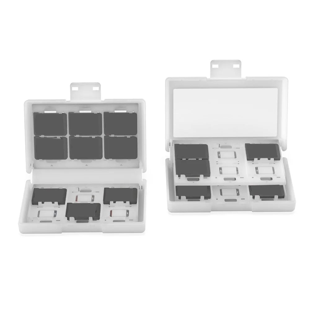 DOBE TNS-3198 For Nintendo Switch 2 / Switch Game Card Storage Case 24 in 1 Gaming Cards Holder - Transparent Black - 3