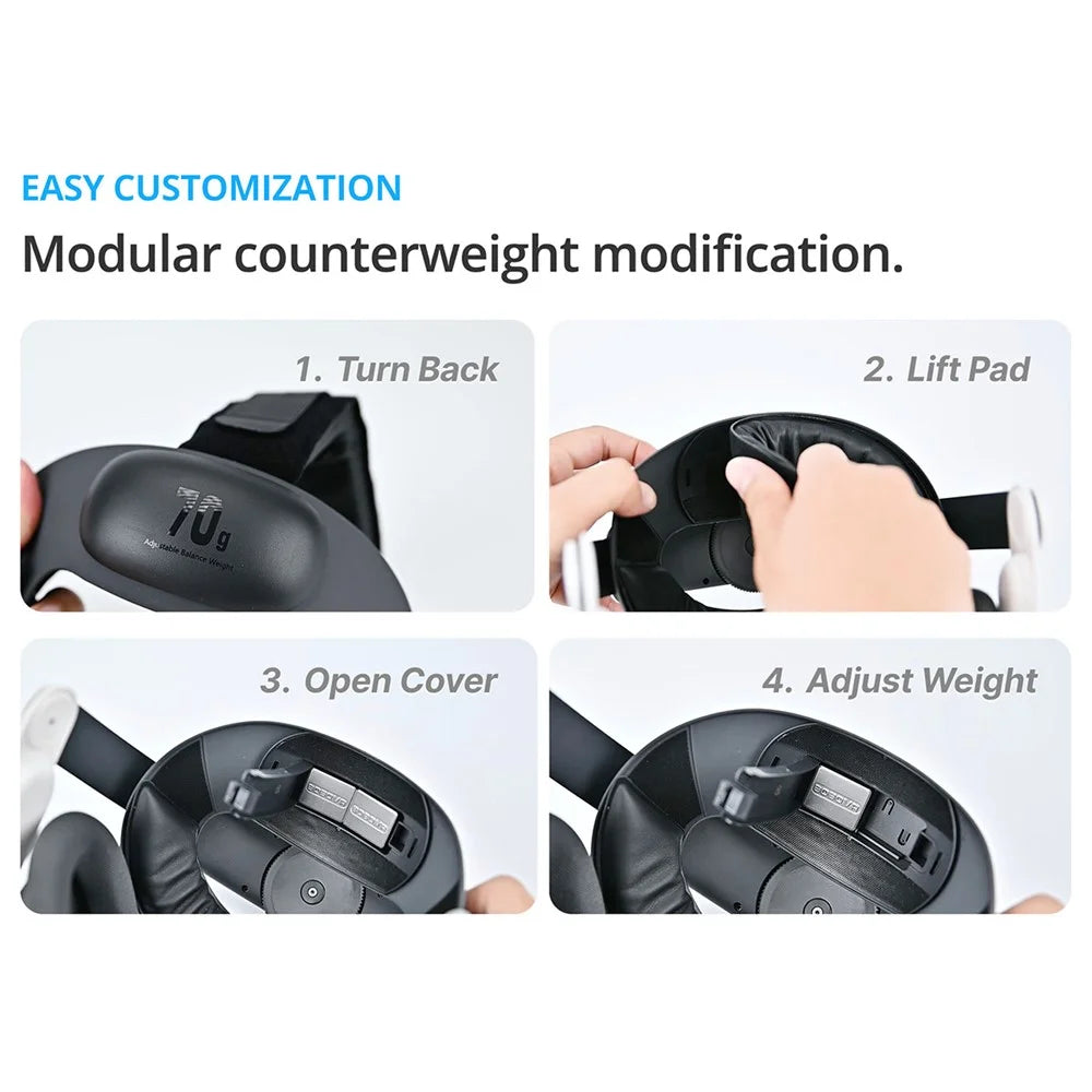 BOBOVR E3 For Meta Quest 3S / Quest 3 VR Headset Head Strap Ergonomic Replacement Headband - 7