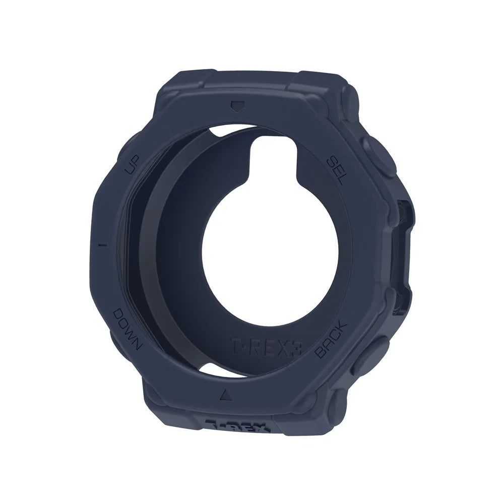 For Huami Amazfit T-Rex 3 Anti Scratch Protective Case TPU Watch Cover - Dark Blue - 2