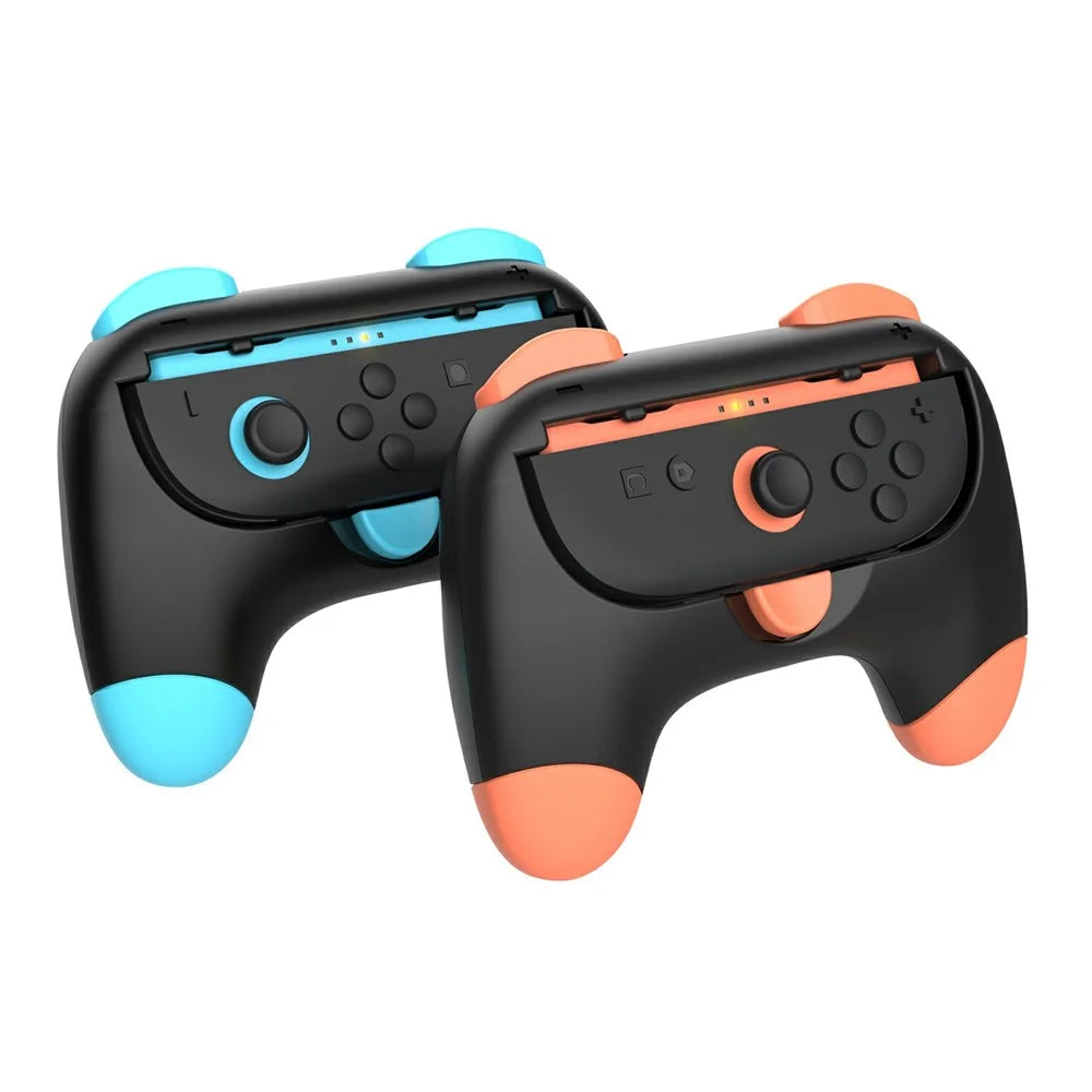 DOBE TNS-3163 2Pcs For Nintendo Switch 2 Ergonomic Left and Right Joy-Con Controller Grips - Pink+Green - 7