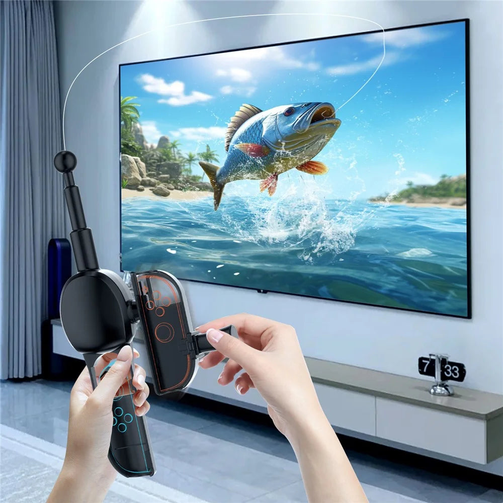 JYS-NS2285 For Nintendo Switch 2 Fishing Rod Controller Game Accessories Motion Sensing Grip Handle - 3