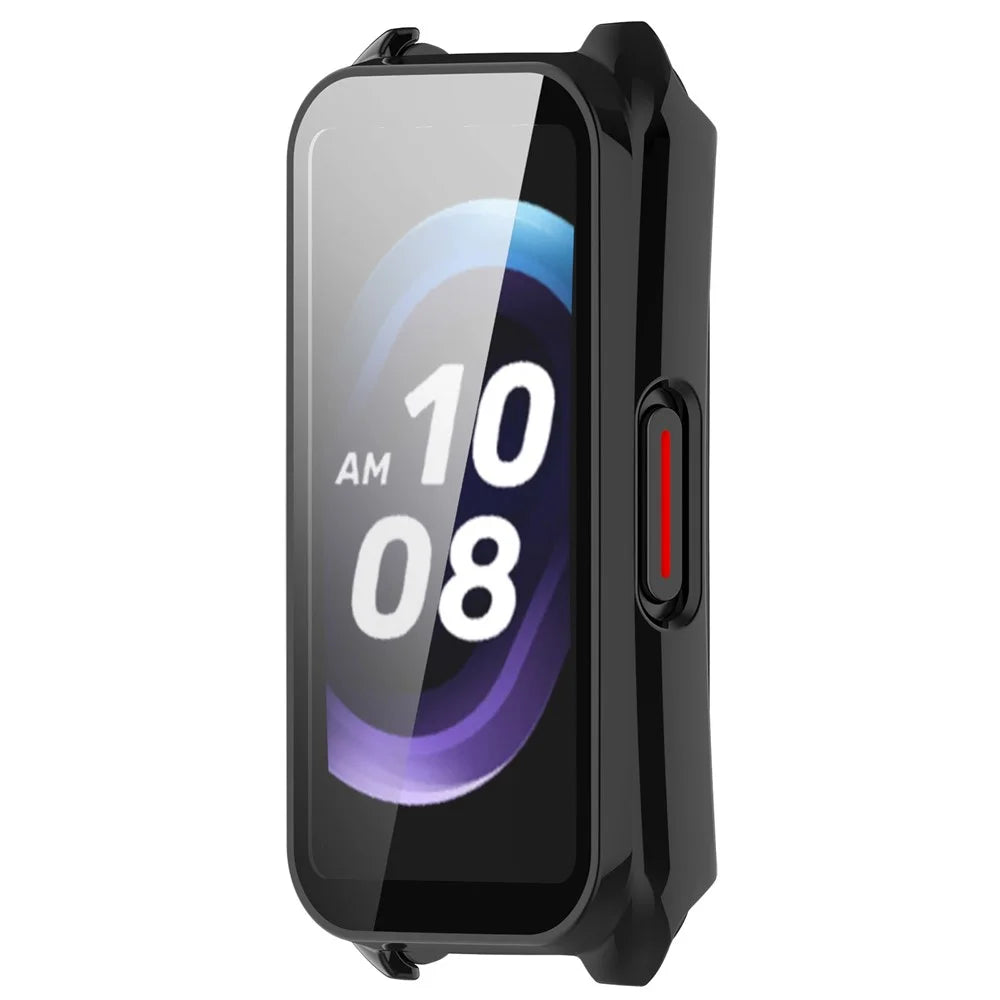 For Keep B5 Watch Case PC Frame Cover with Tempered Glass Screen Film - Black - 2