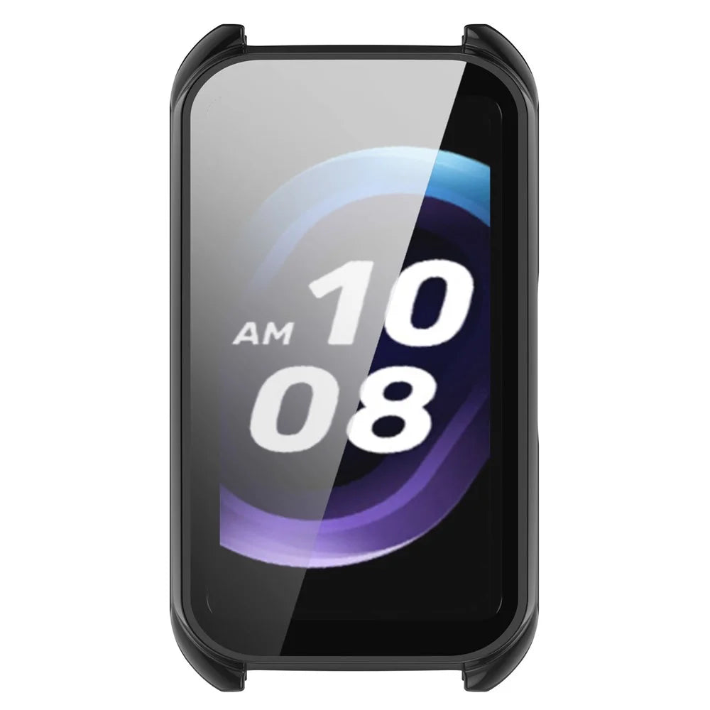 For Keep B5 Watch Case PC Frame Cover with Tempered Glass Screen Film - Black - 6