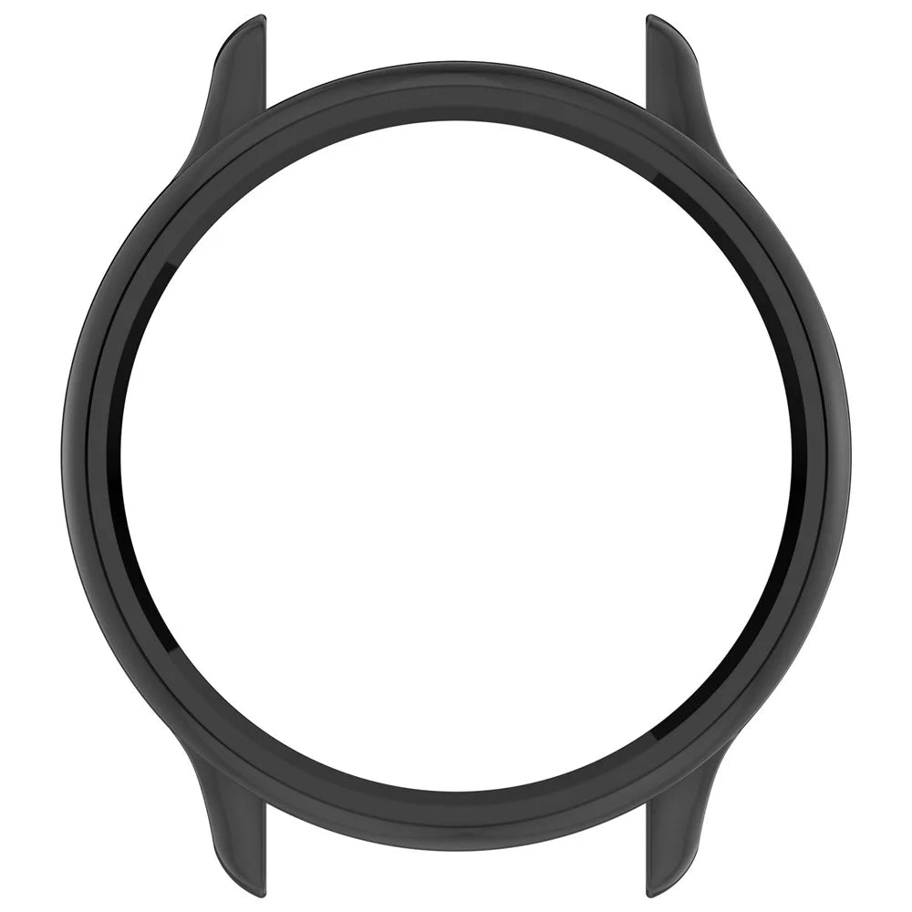 For Garmin Vivoactive 6 Case Half-Wrapped Hollow Hard PC Watch Cover - Black - 6