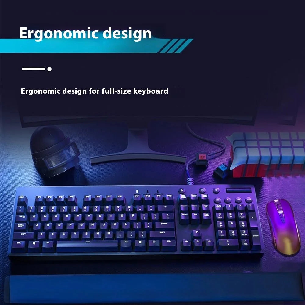 30x20x2.5cm Office Gaming Mouse Pad with Wrist Rest Memory Foam Relieve Fatigue Mouse Mat - Black - 4