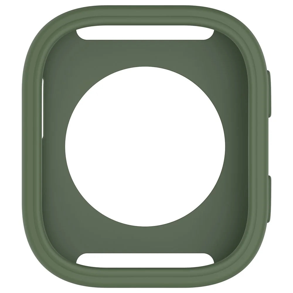 For Huami Amazfit Bip 6 (A2435) Watch Case Soft Silicone Hollow Watch Frame Cover - Dark Green - 6